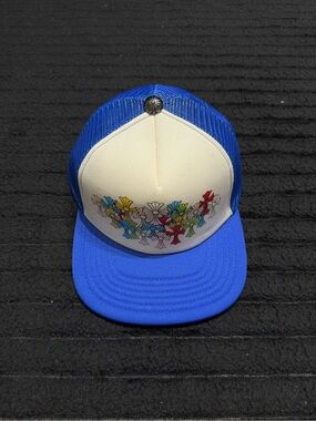 Chrome Hearts Multicolor Cross Trucker Hat 'Blue/White'